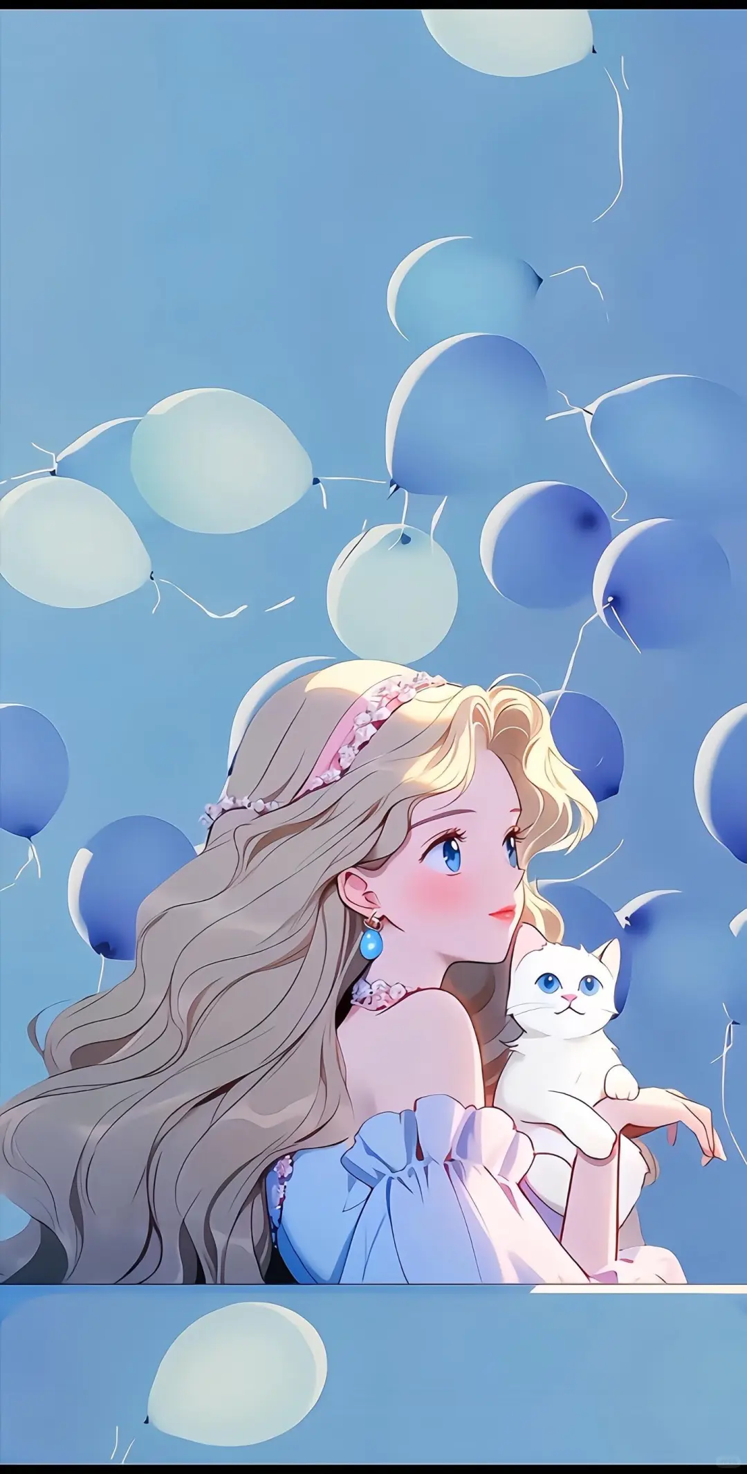 治愈系手绘人物插画壁纸