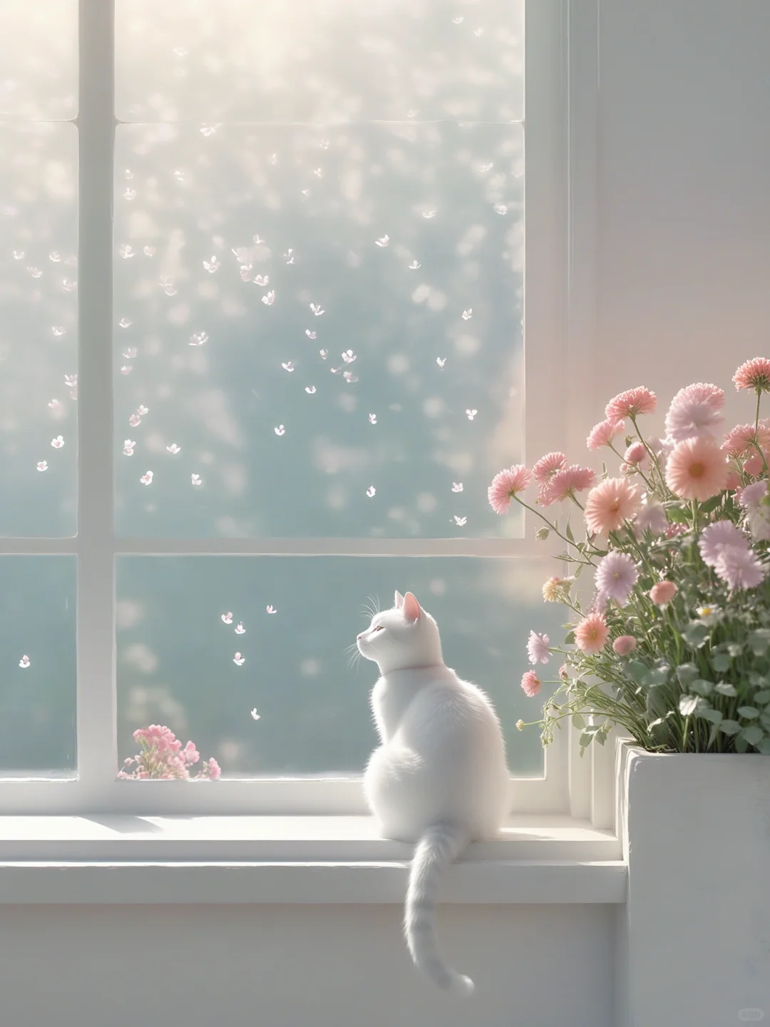 淋浴阳光的猫咪