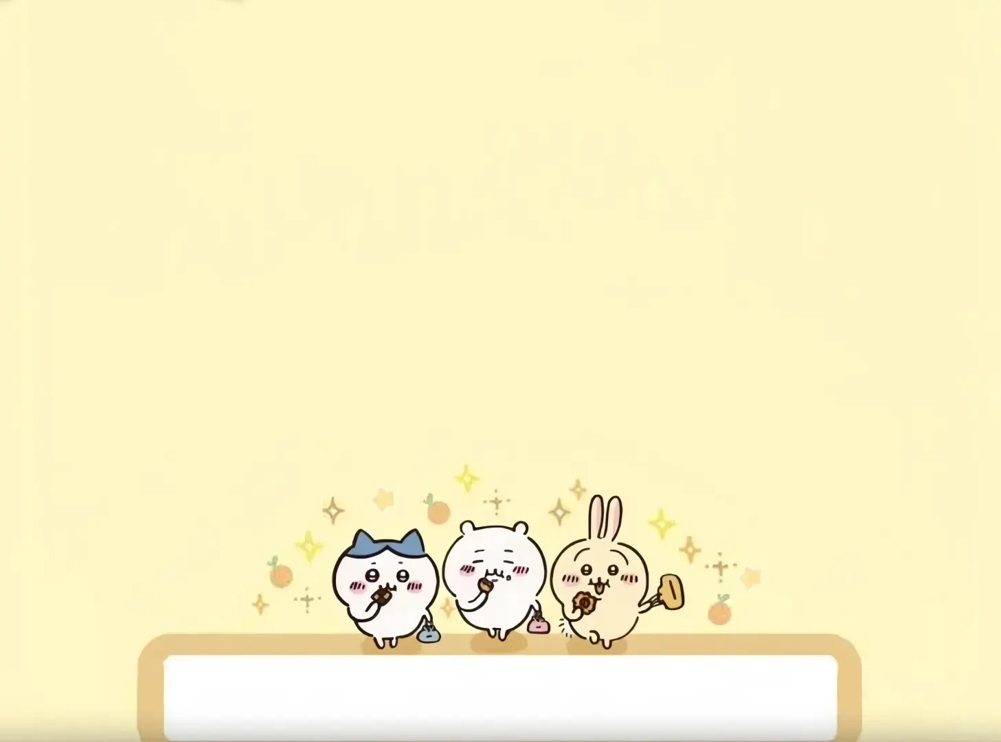 iPad壁纸｜chiikawa三小只系列