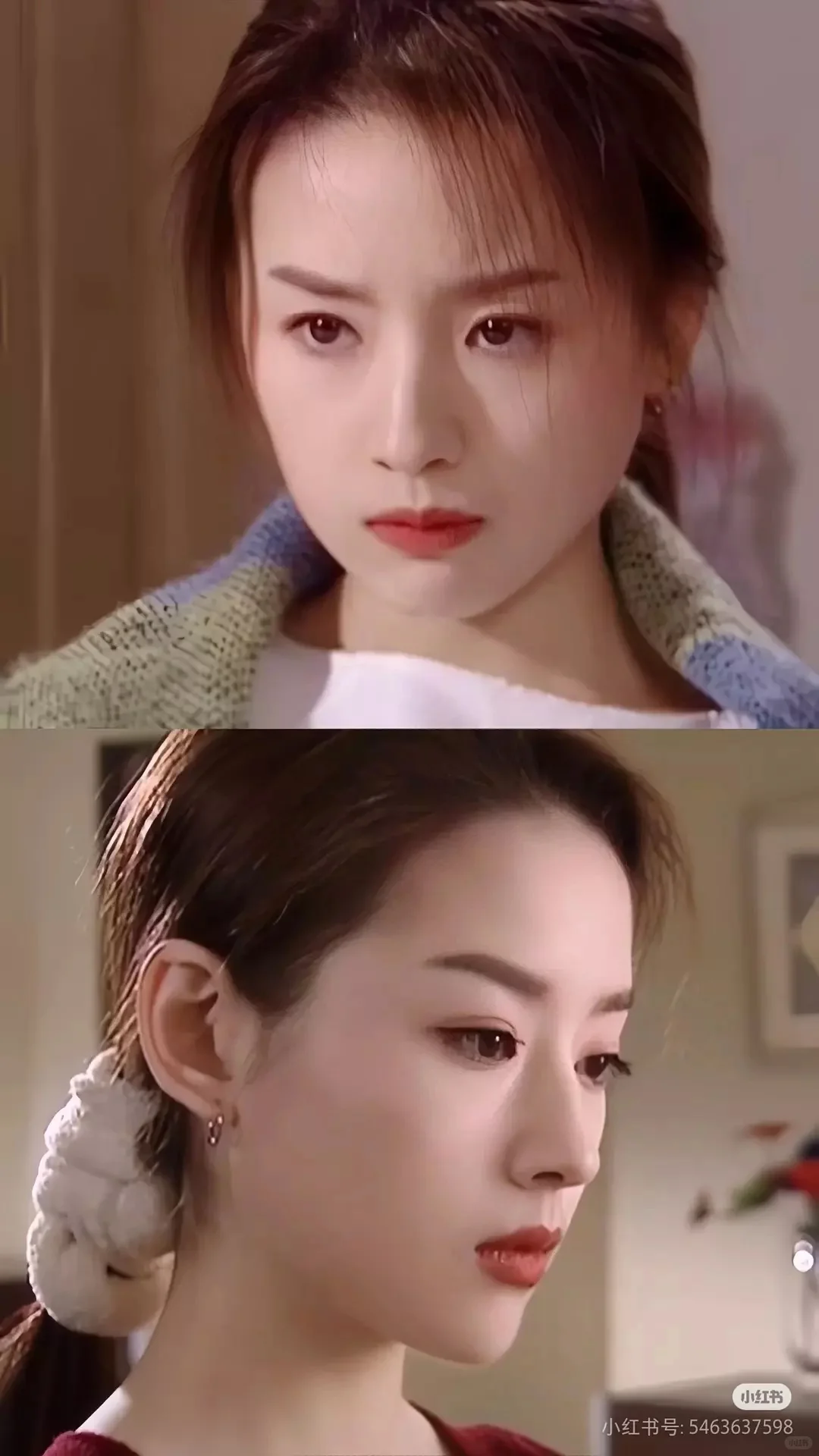 董洁年轻时的颜值，纯天然大美女😍