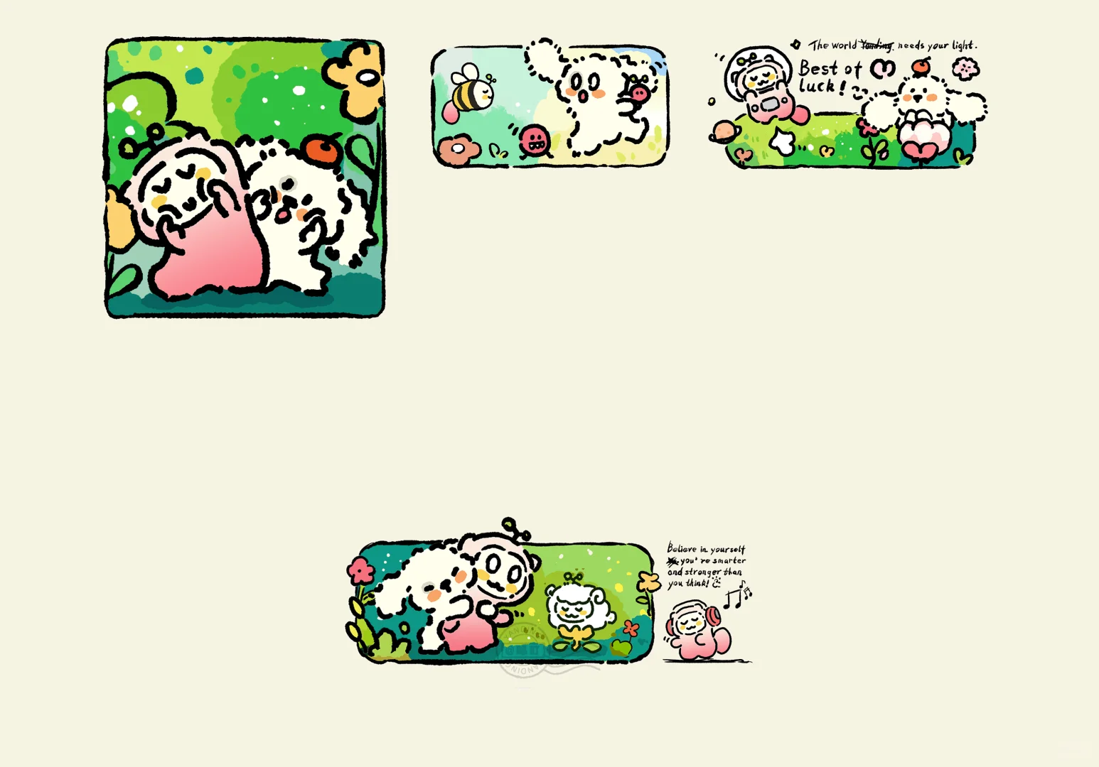 原创iPad壁纸｜小可爱出击🌸私藏级治愈系💎