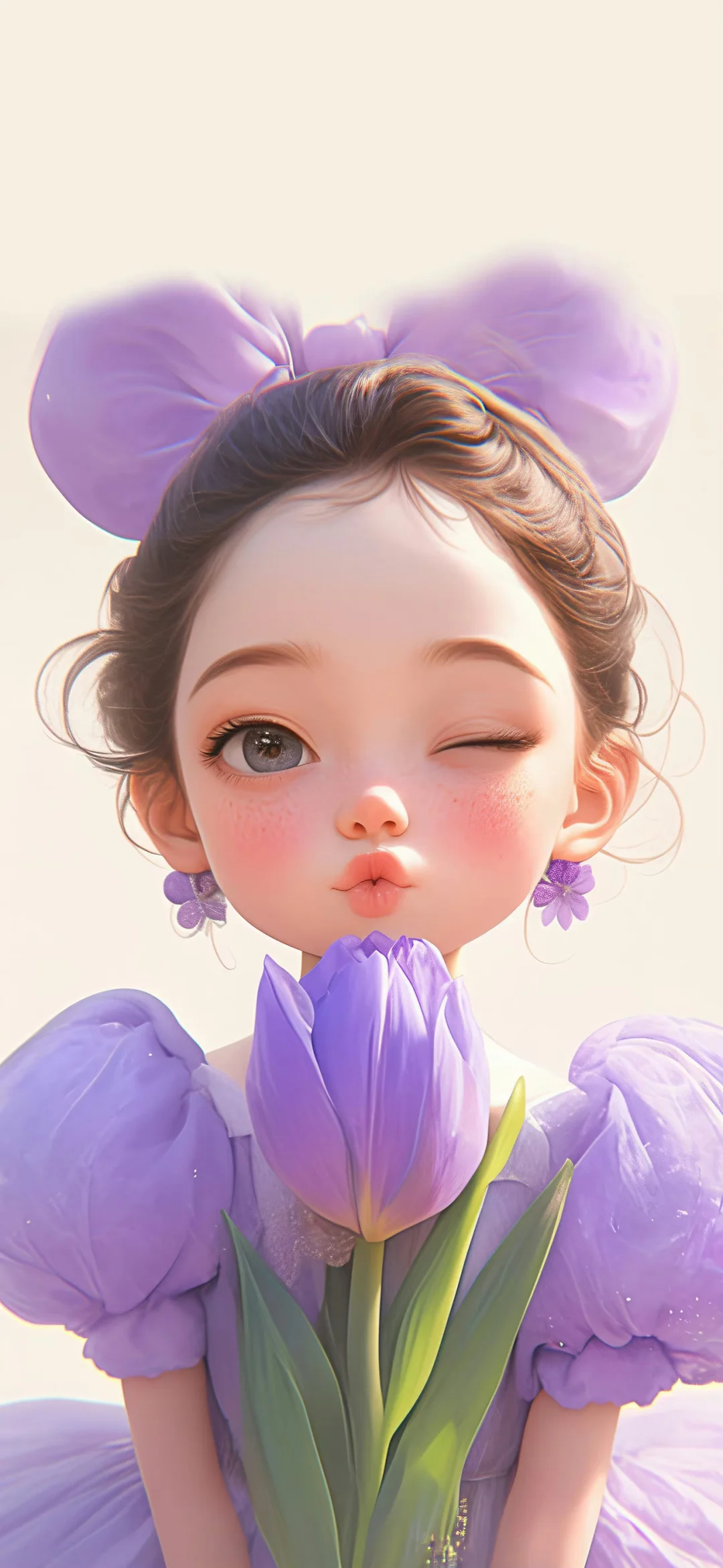 治愈系手绘人物插画壁纸