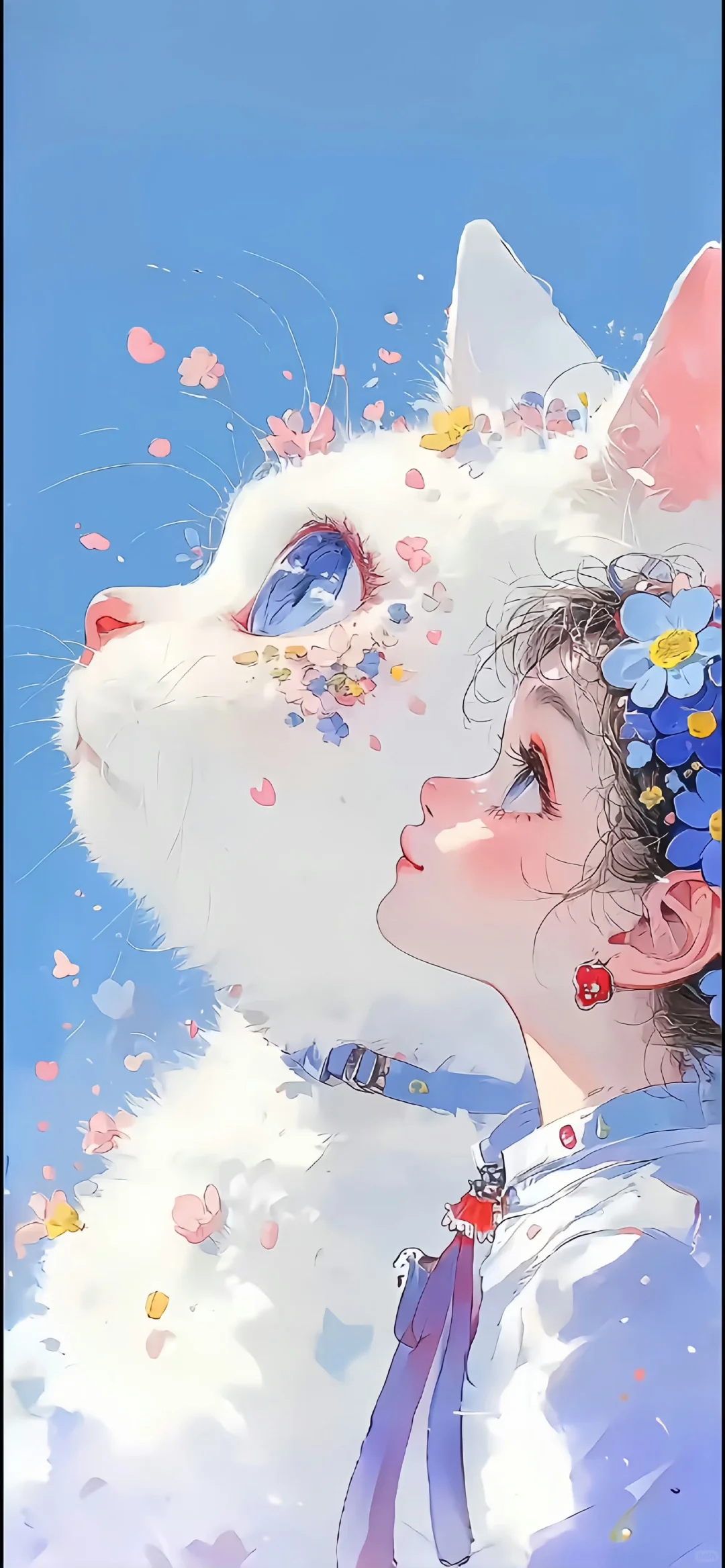 治愈系手绘人物插画壁纸