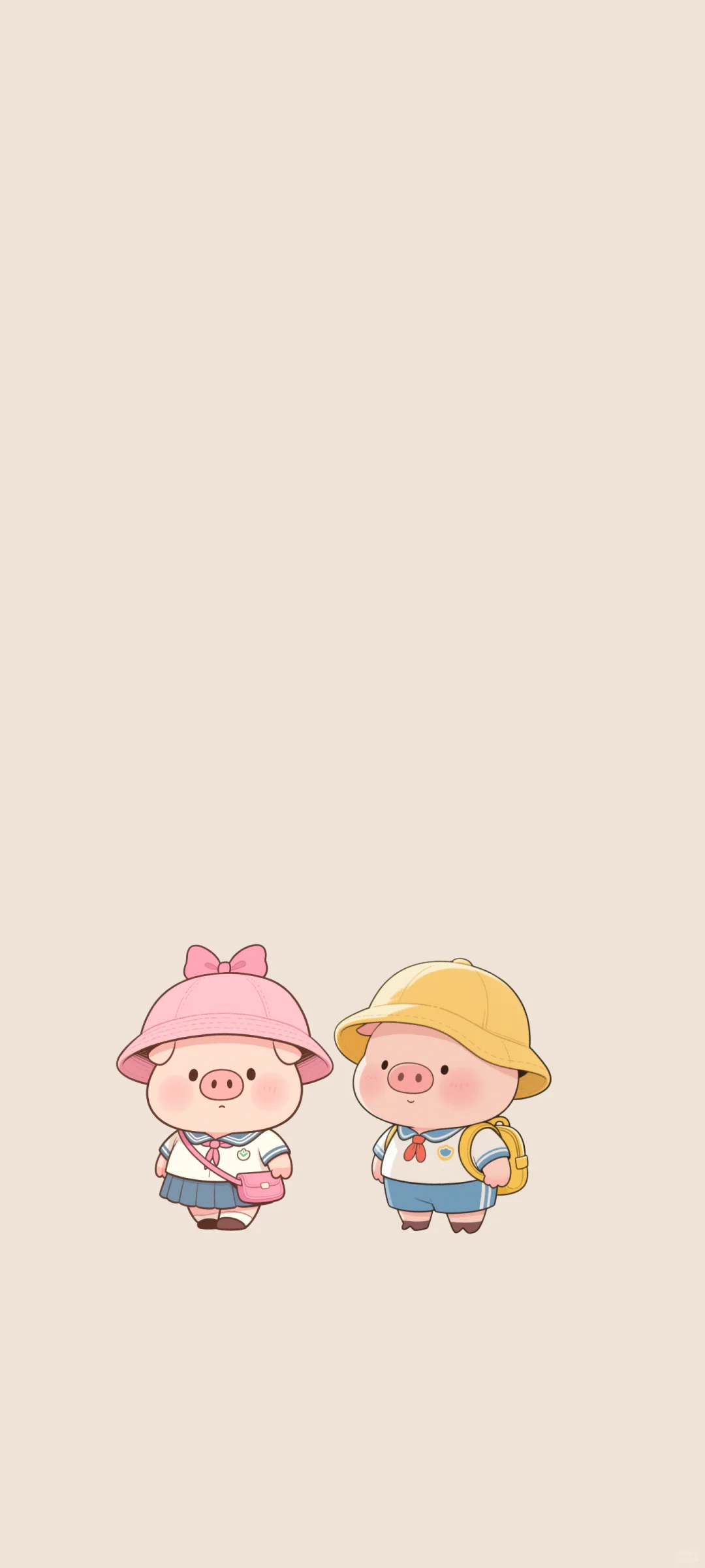 小猪手机壁纸又又又来啦~幼稚园小朋友🐷