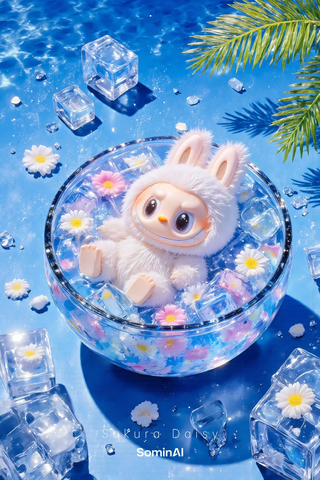 Labubu 手机壁纸｜送你一杯夏日清凉🥤