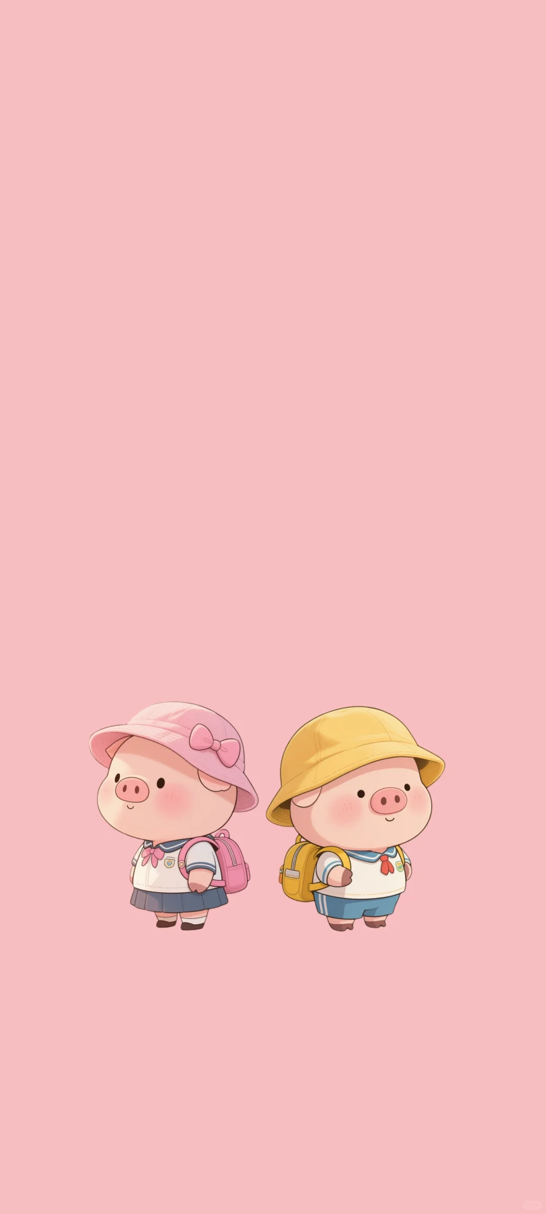 小猪手机壁纸又又又来啦~幼稚园小朋友🐷