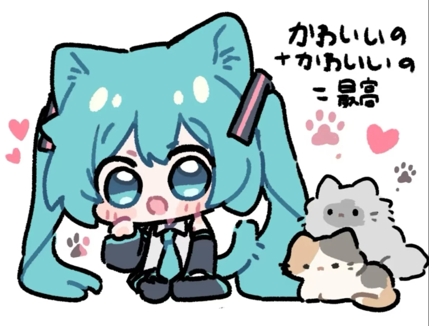 可爱系初音未来头像和壁纸