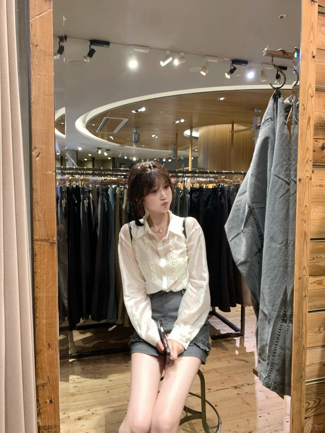 小腿袜一穿就很日系了