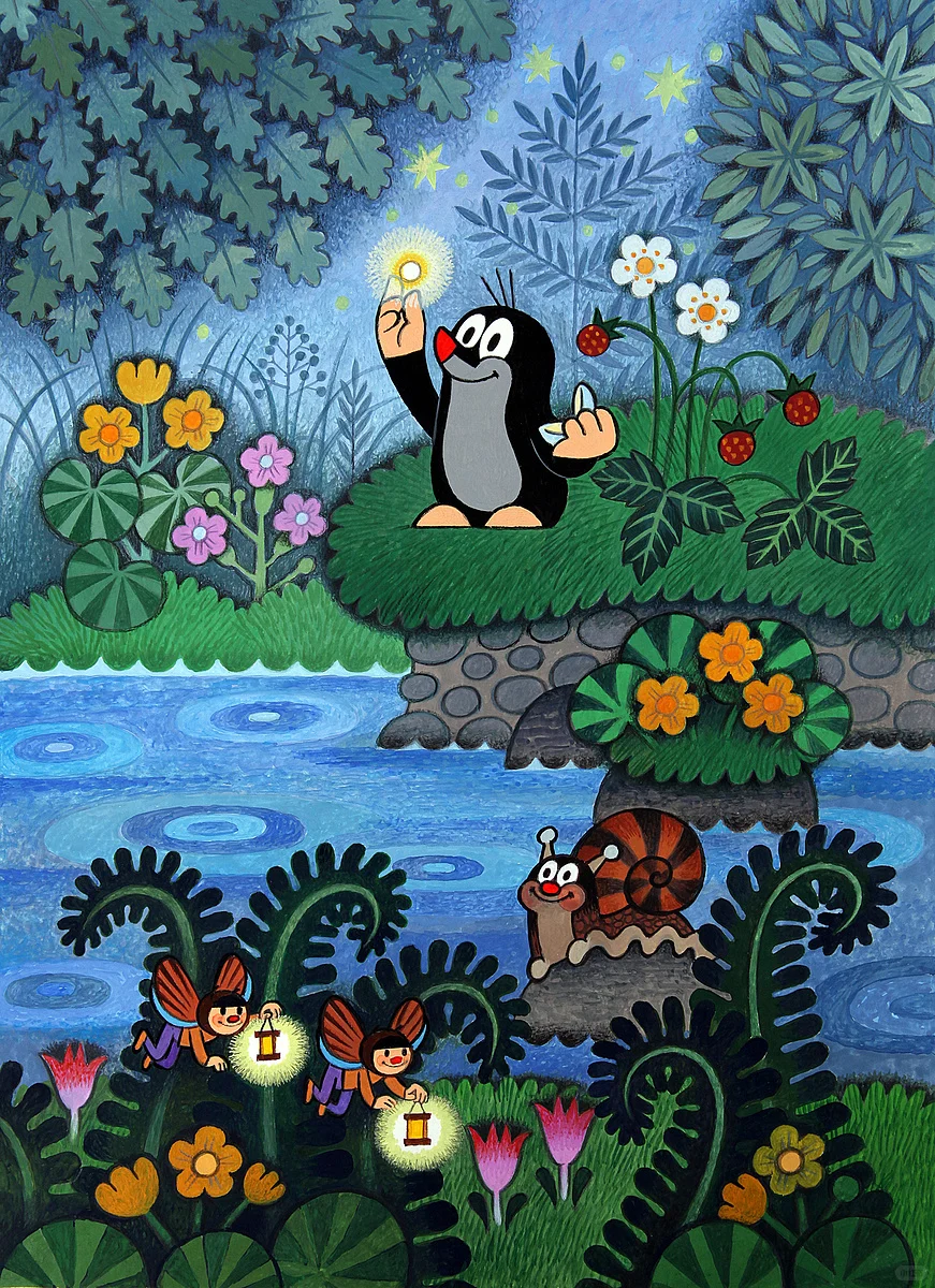 如获至宝的鼹鼠，童年仙品