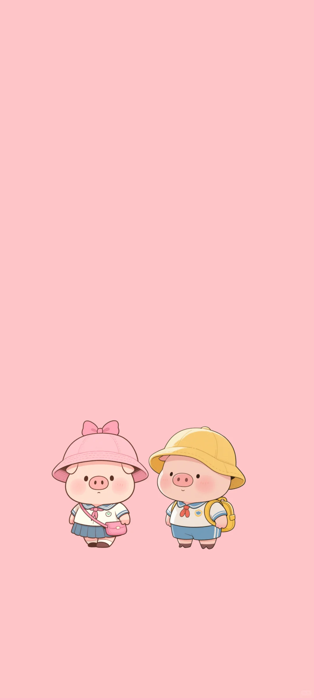 小猪手机壁纸又又又来啦~幼稚园小朋友🐷