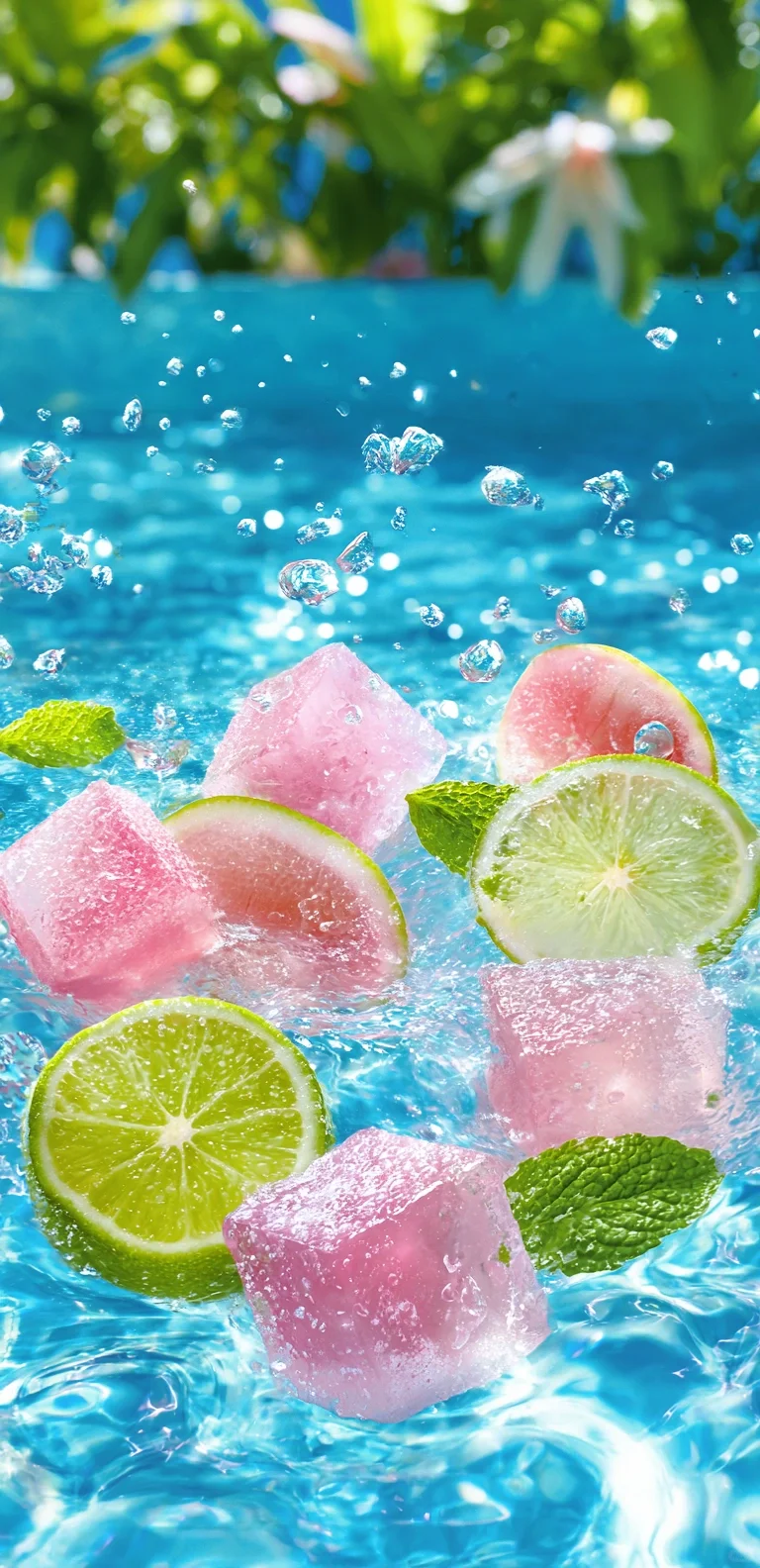 水果冰块，清新感拉满！清爽一夏！