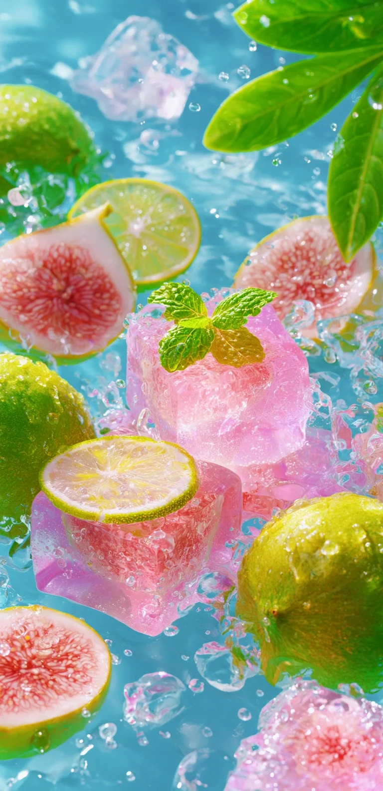 水果冰块，清新感拉满！清爽一夏！