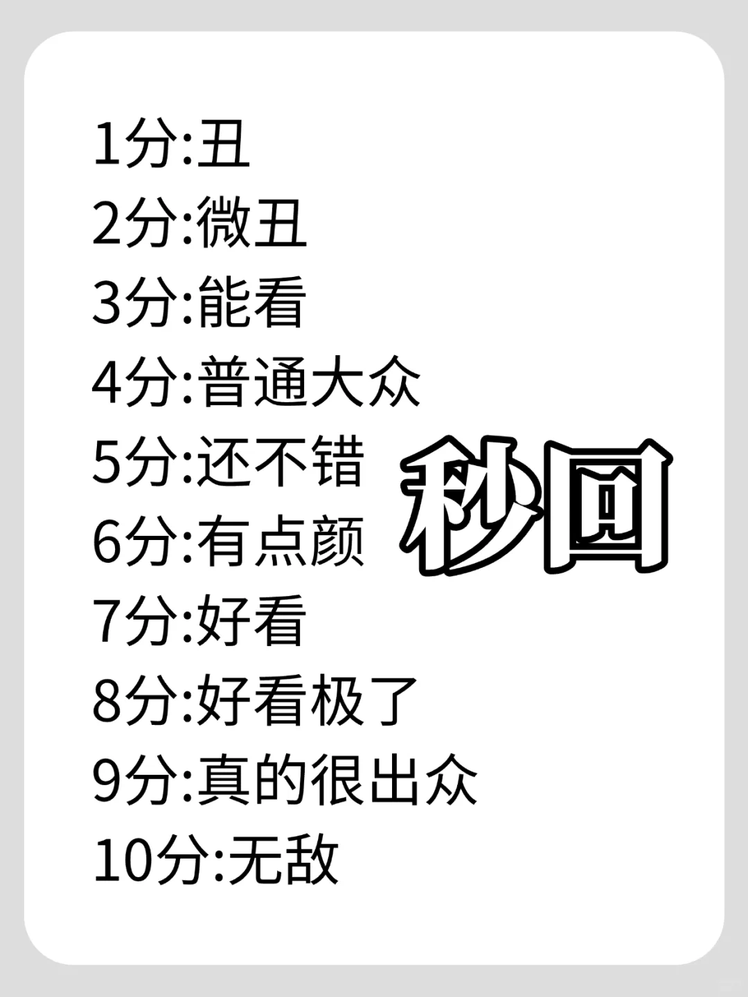 颜值打分、秒回