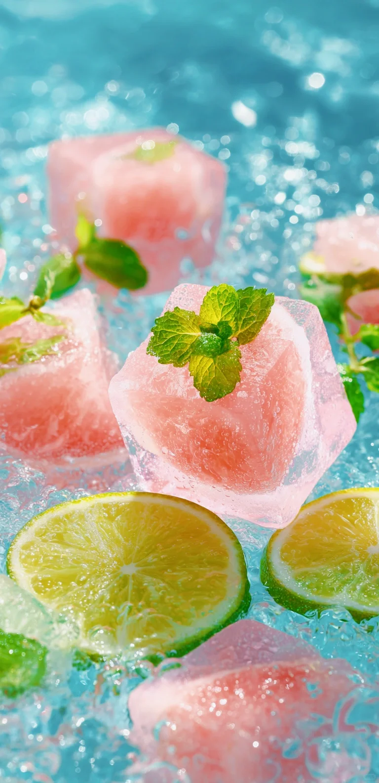 水果冰块，清新感拉满！清爽一夏！