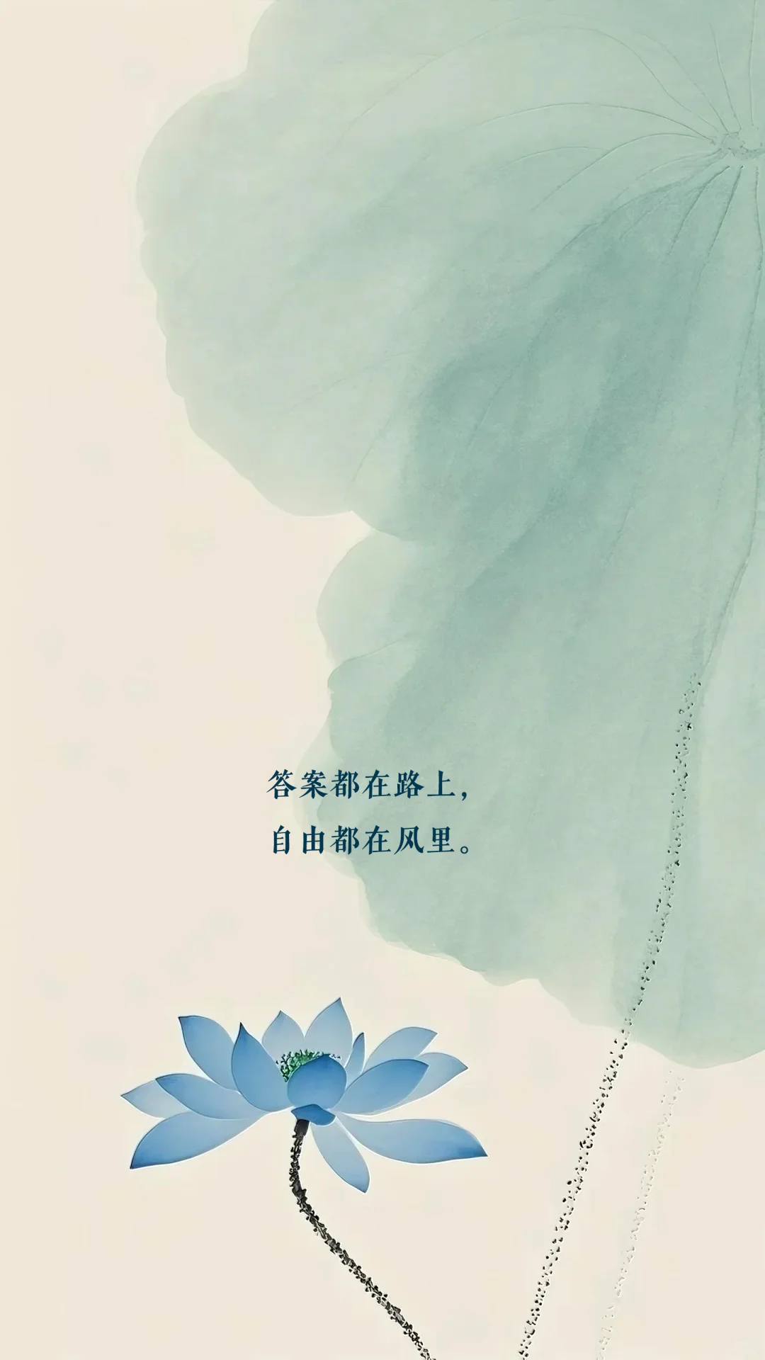 淡雅唯美梦幻禅意水墨高清壁纸