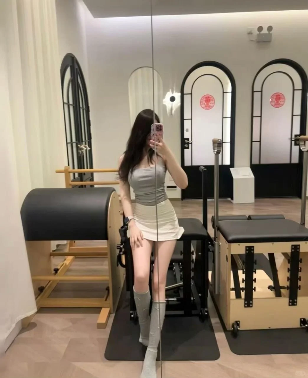 🌟普拉提女孩ootd｜健身房自拍的打开方式