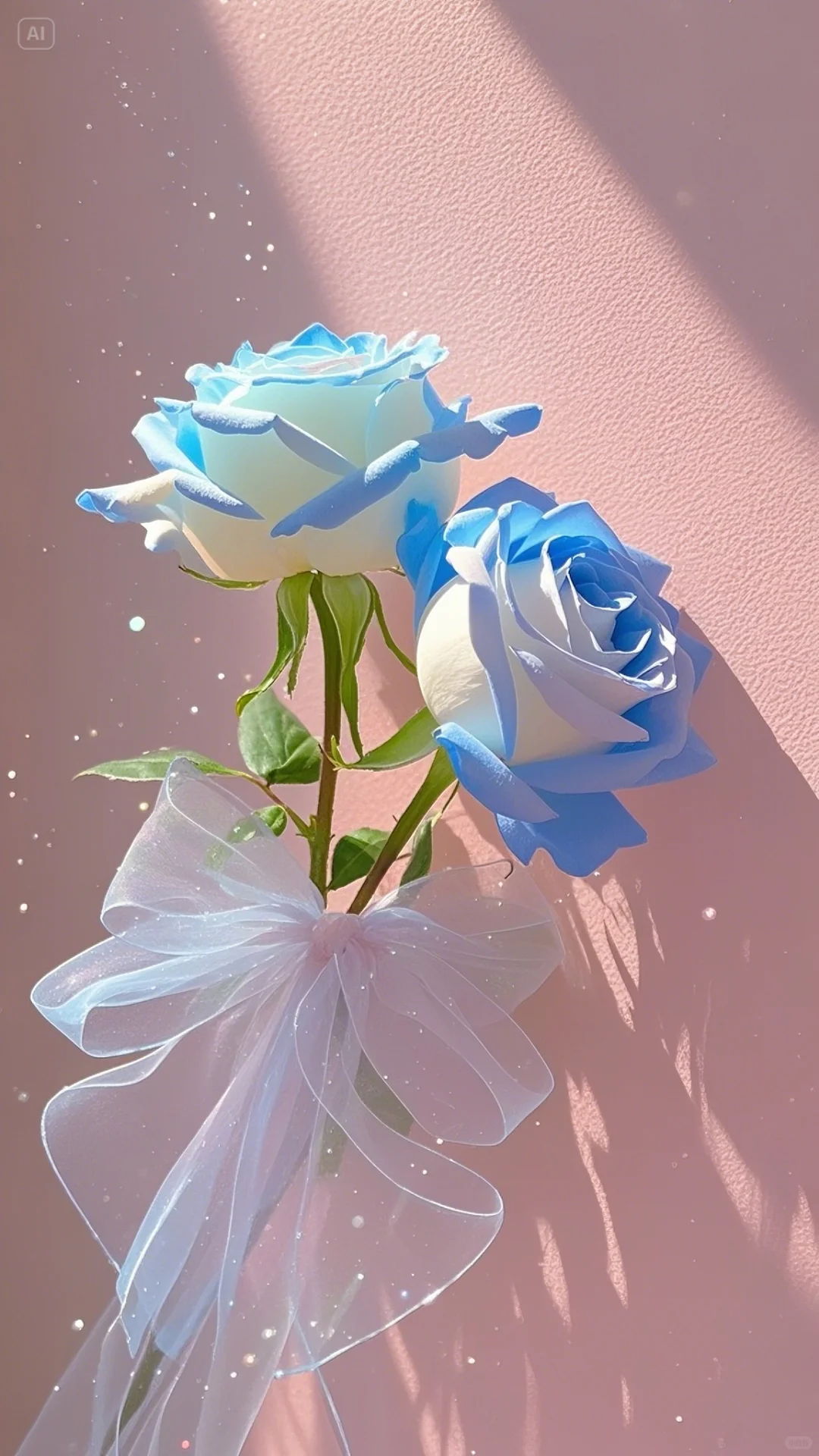 蓝色玫瑰花，浪漫的花花，梦幻的花花🌹?