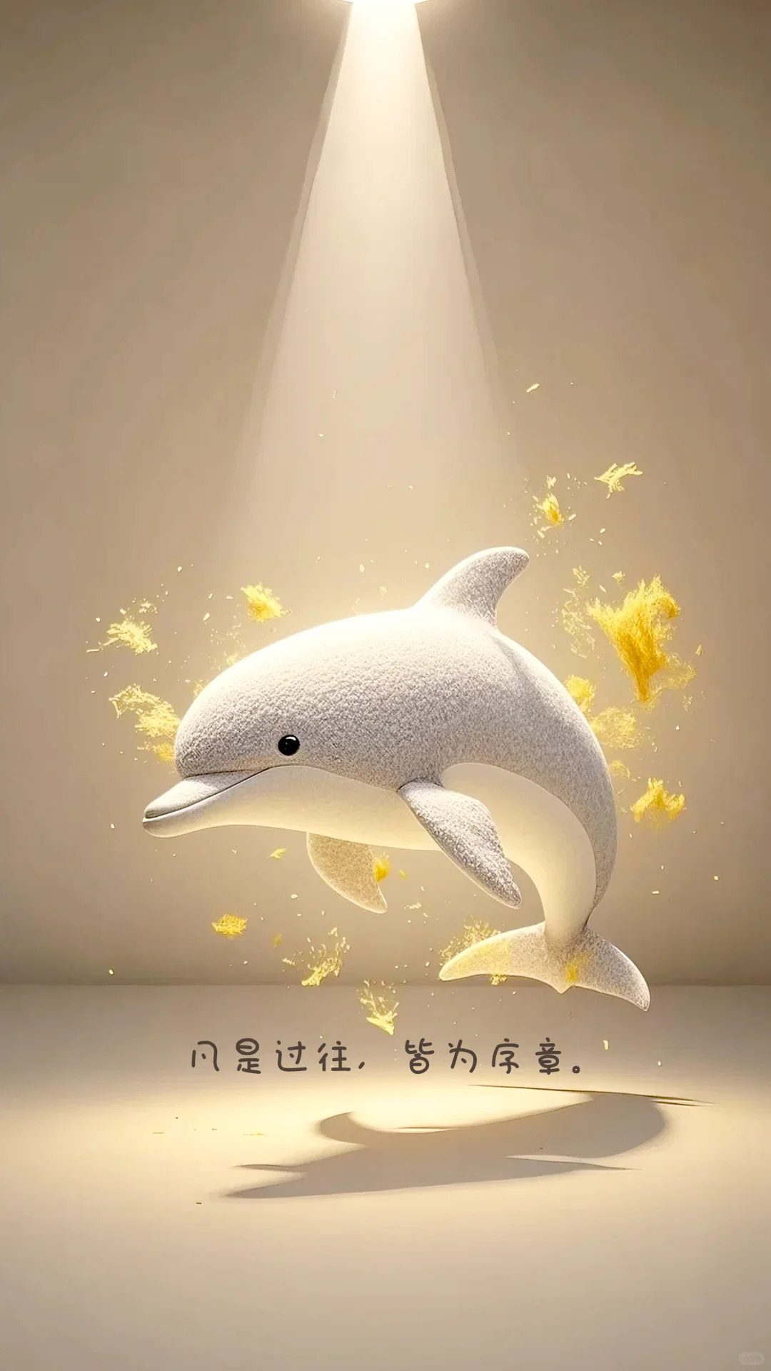 莫兰迪色系可爱海洋生物形象壁纸