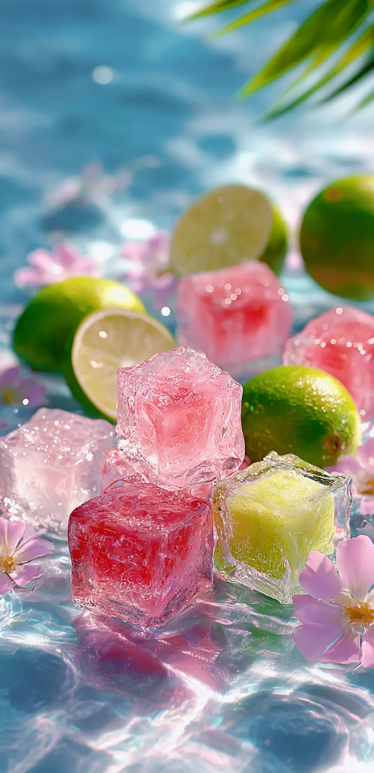 水果冰块，清新感拉满！清爽一夏！