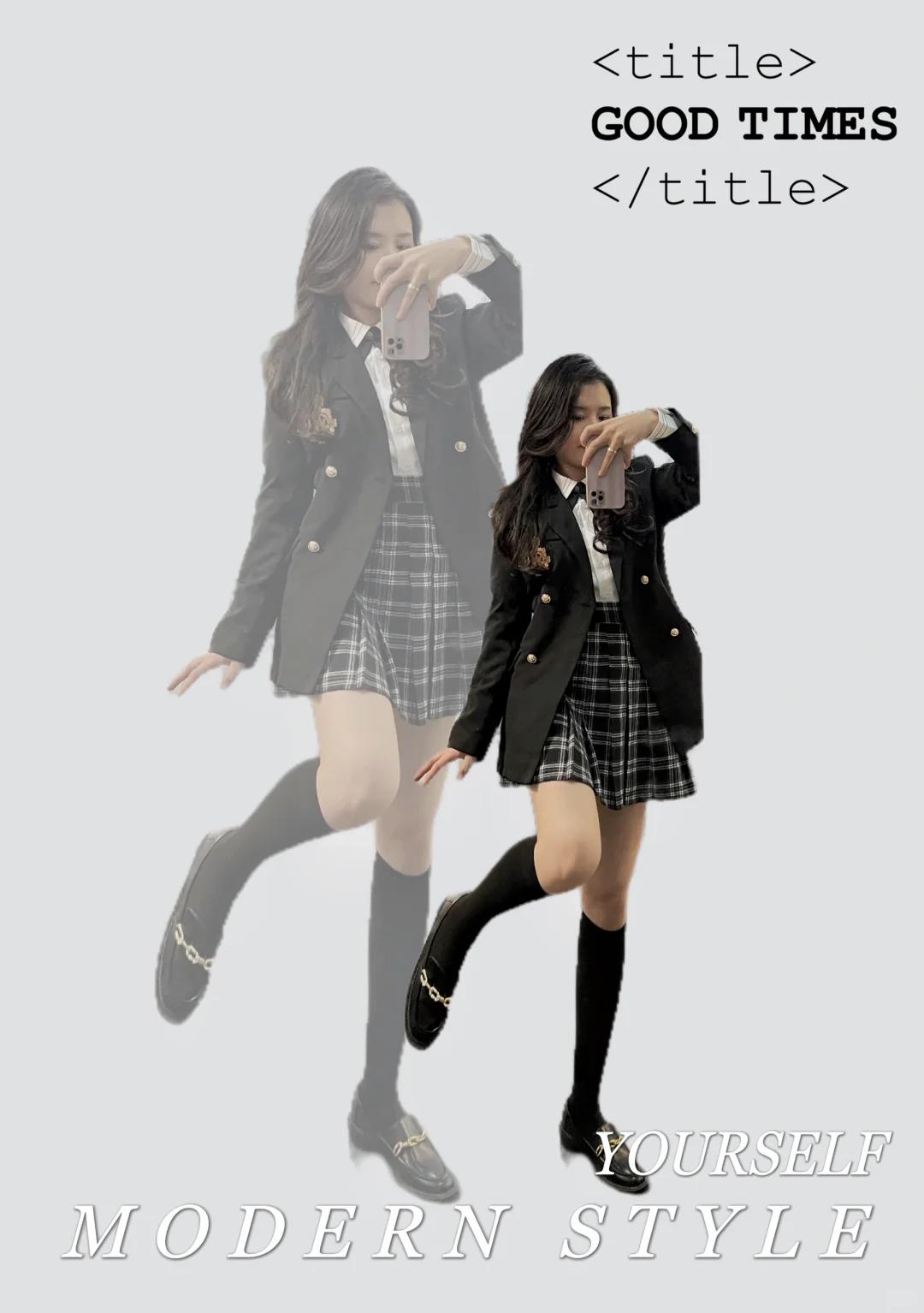 当老师多年还是喜欢穿腿袜和JK正常吗？OOTD