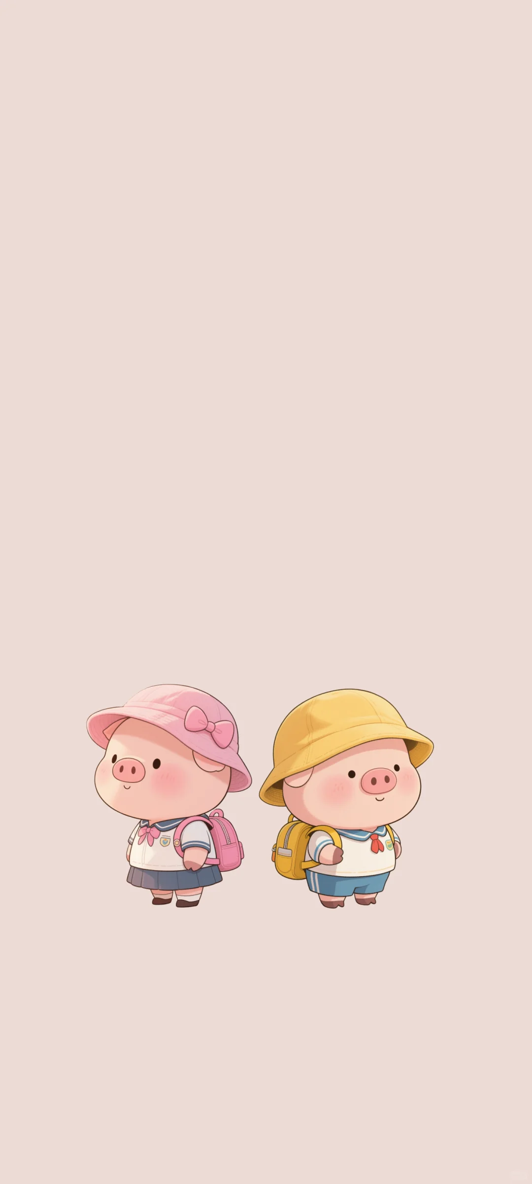 小猪手机壁纸又又又来啦~幼稚园小朋友🐷
