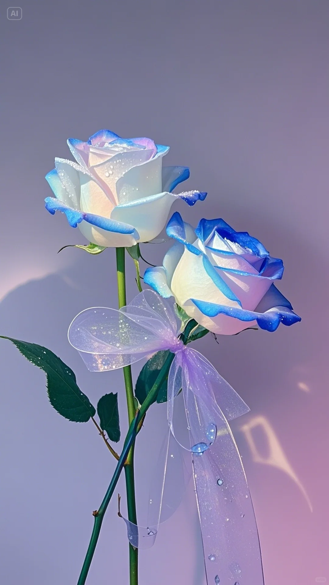 蓝色玫瑰花，浪漫的花花，梦幻的花花🌹?