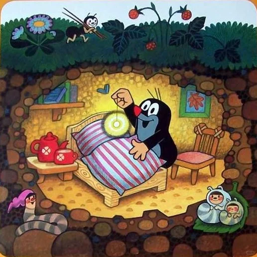 如获至宝的鼹鼠，童年仙品