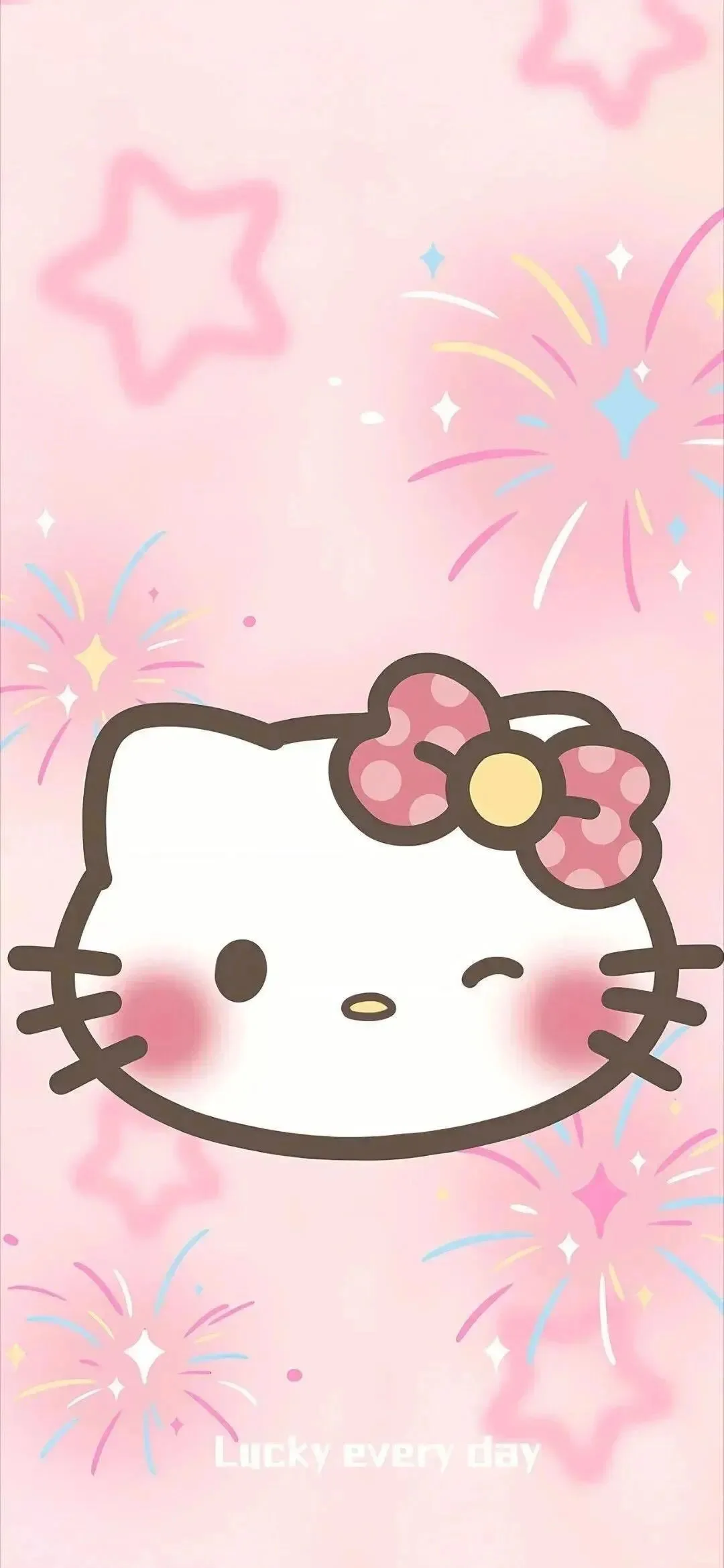 全粉hello kitty套图壁纸｜锁屏+主屏