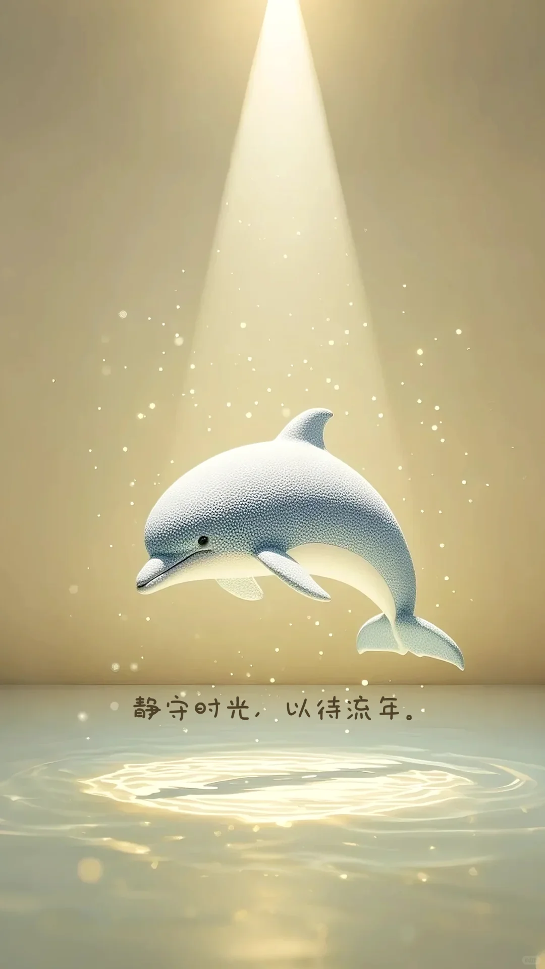莫兰迪色系可爱海洋生物形象壁纸