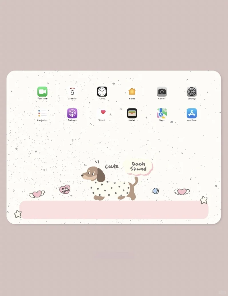 ipad壁纸｜腊肠小狗｜治愈卡通壁纸||腊肠小