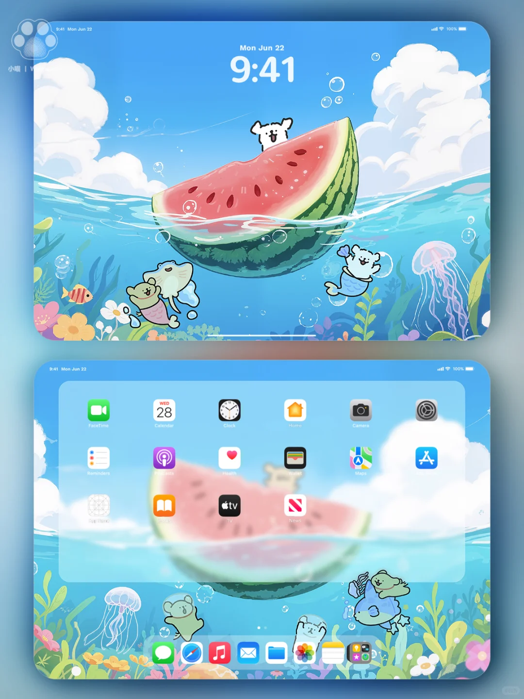 清凉一夏🍉～是爱潜水的治愈小狗呀～040