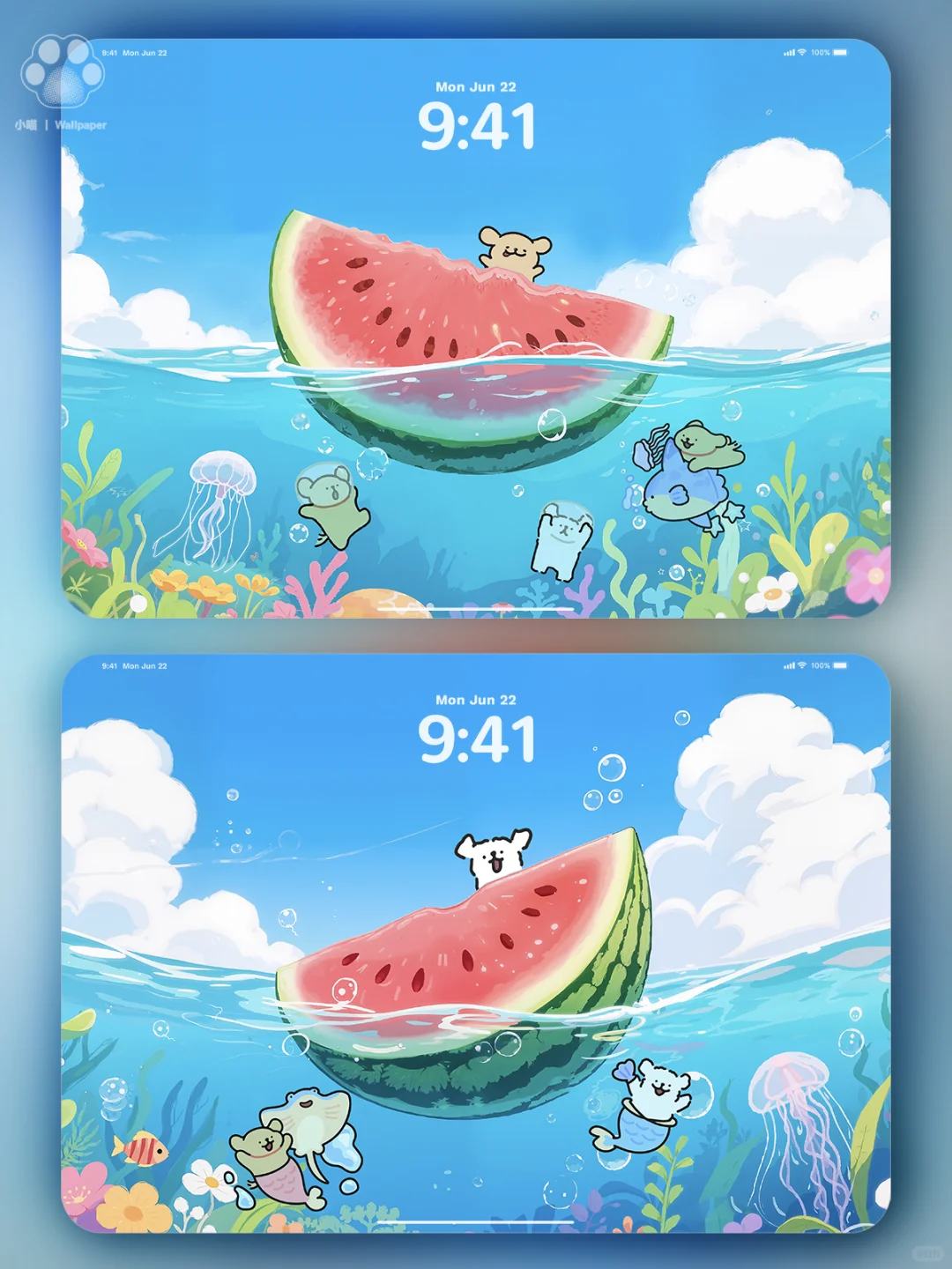 清凉一夏🍉～是爱潜水的治愈小狗呀～040