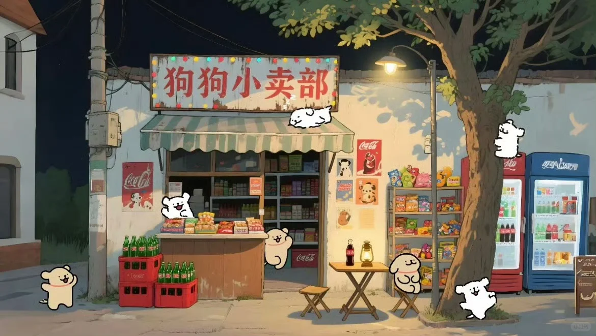 线条小狗第五弹iPad壁纸