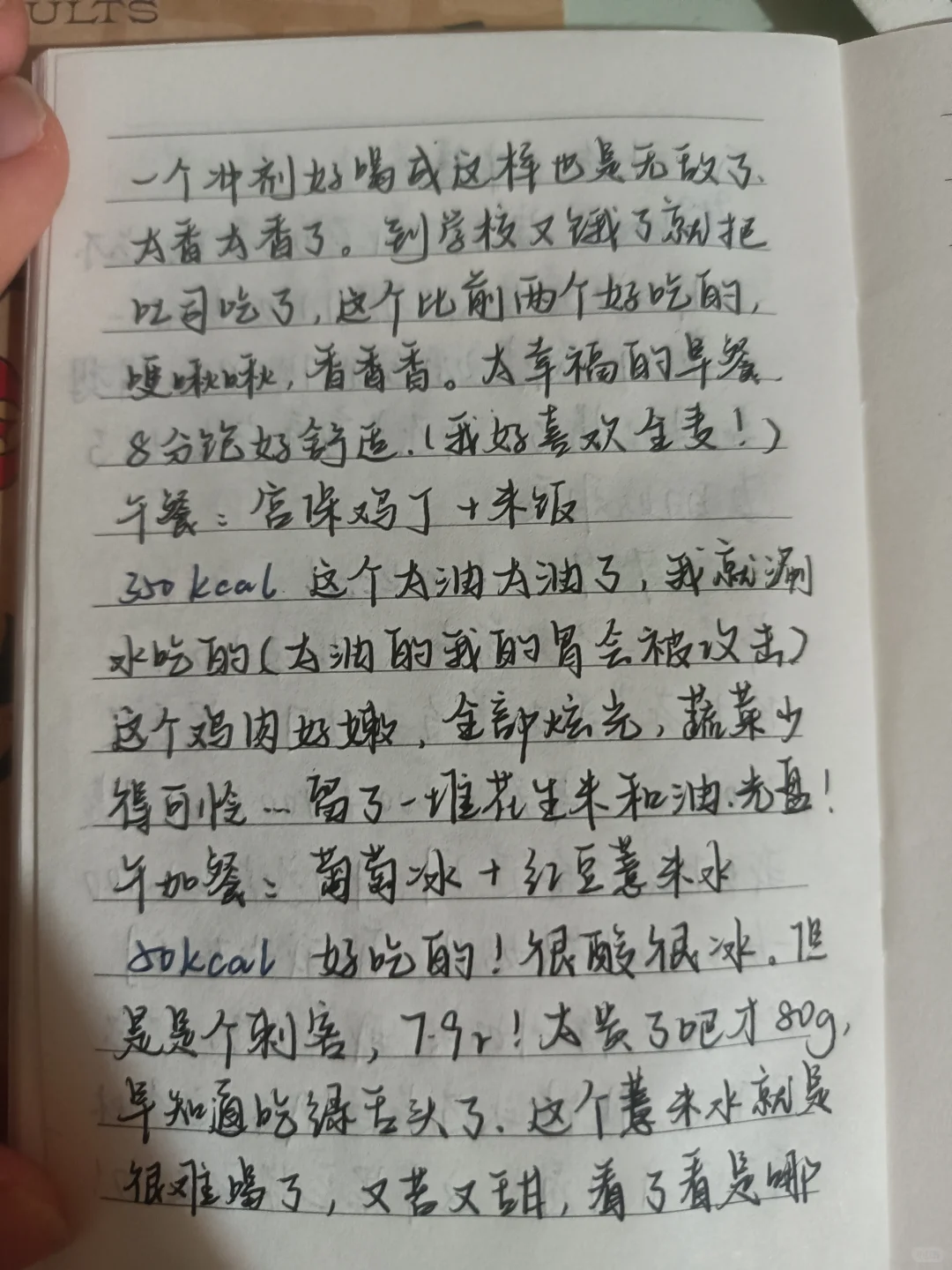 1600大卡‖某ed女高复食日记