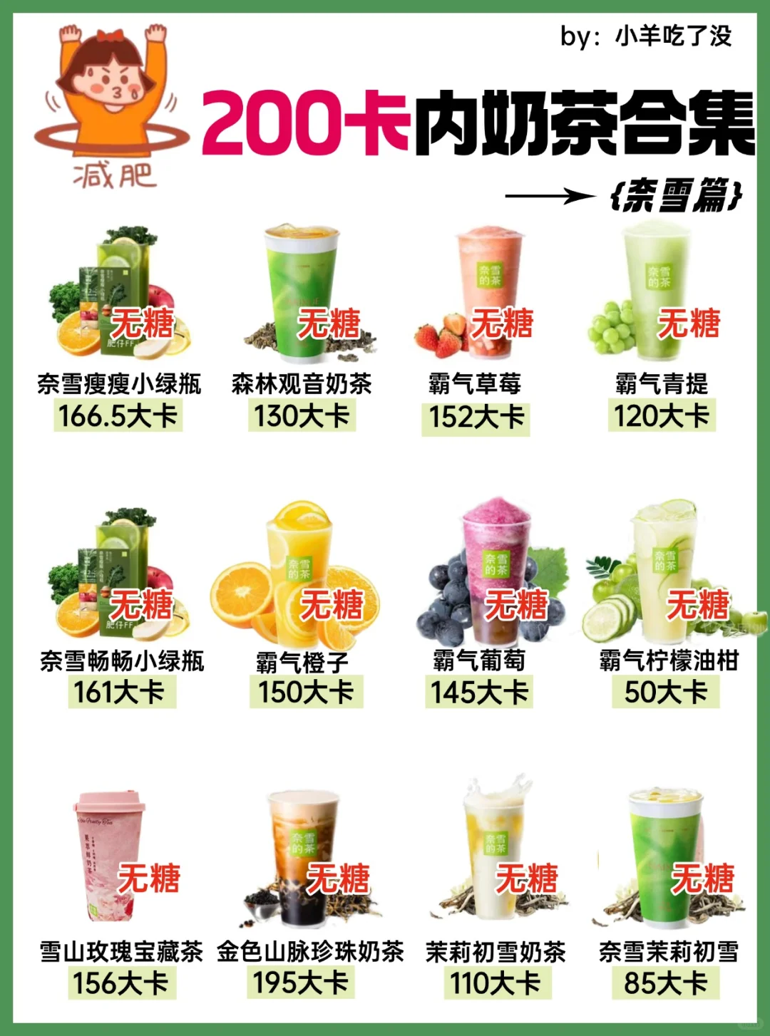 200卡内瘦子奶茶🧋减脂期也能放心炫‼️