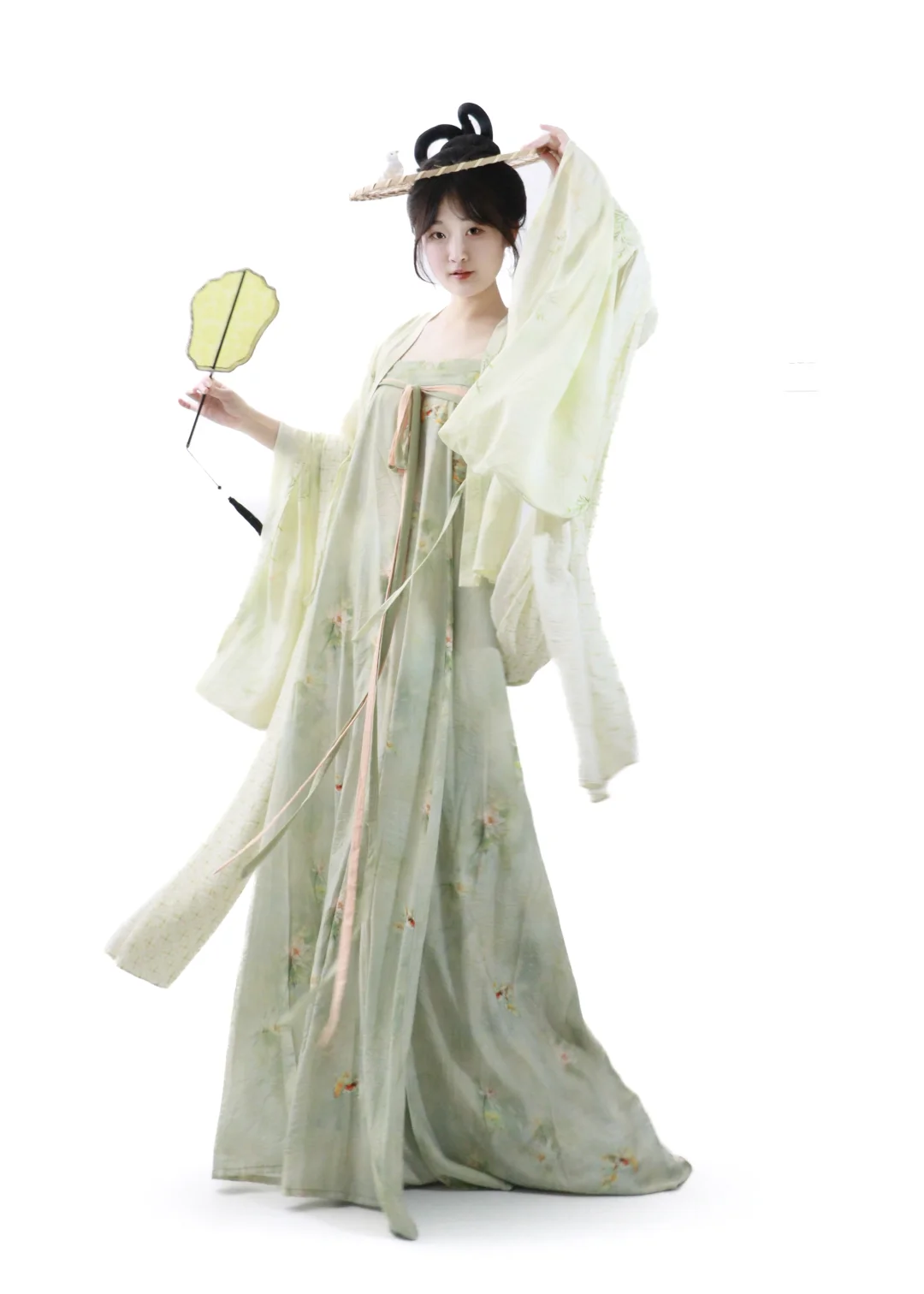 拍照姿势｜古风插画感动态动作分享—伺青女