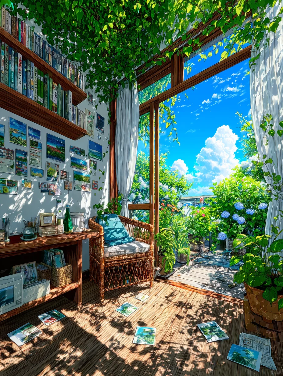 入夏·风一吹进来夏天就落在了窗沿上🪟