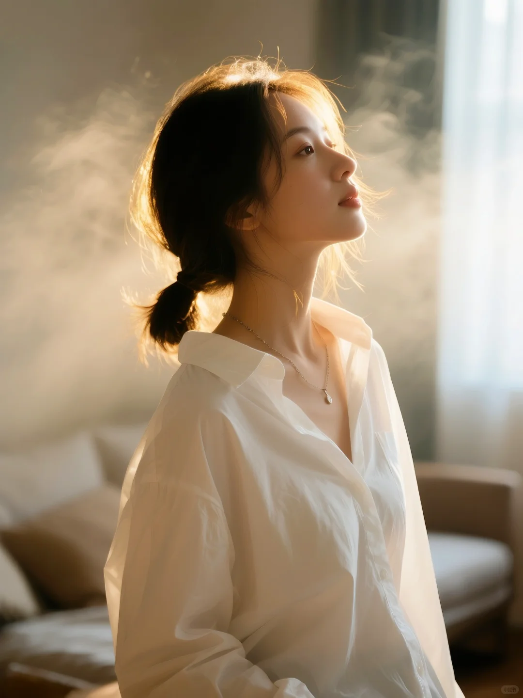 阳光下的少女、治愈系氛围感
