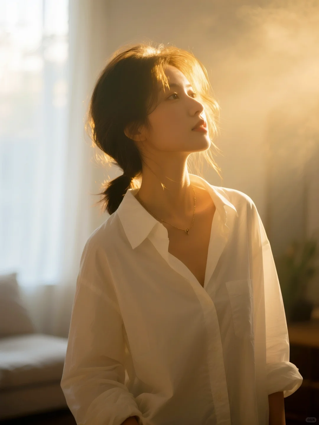 阳光下的少女、治愈系氛围感