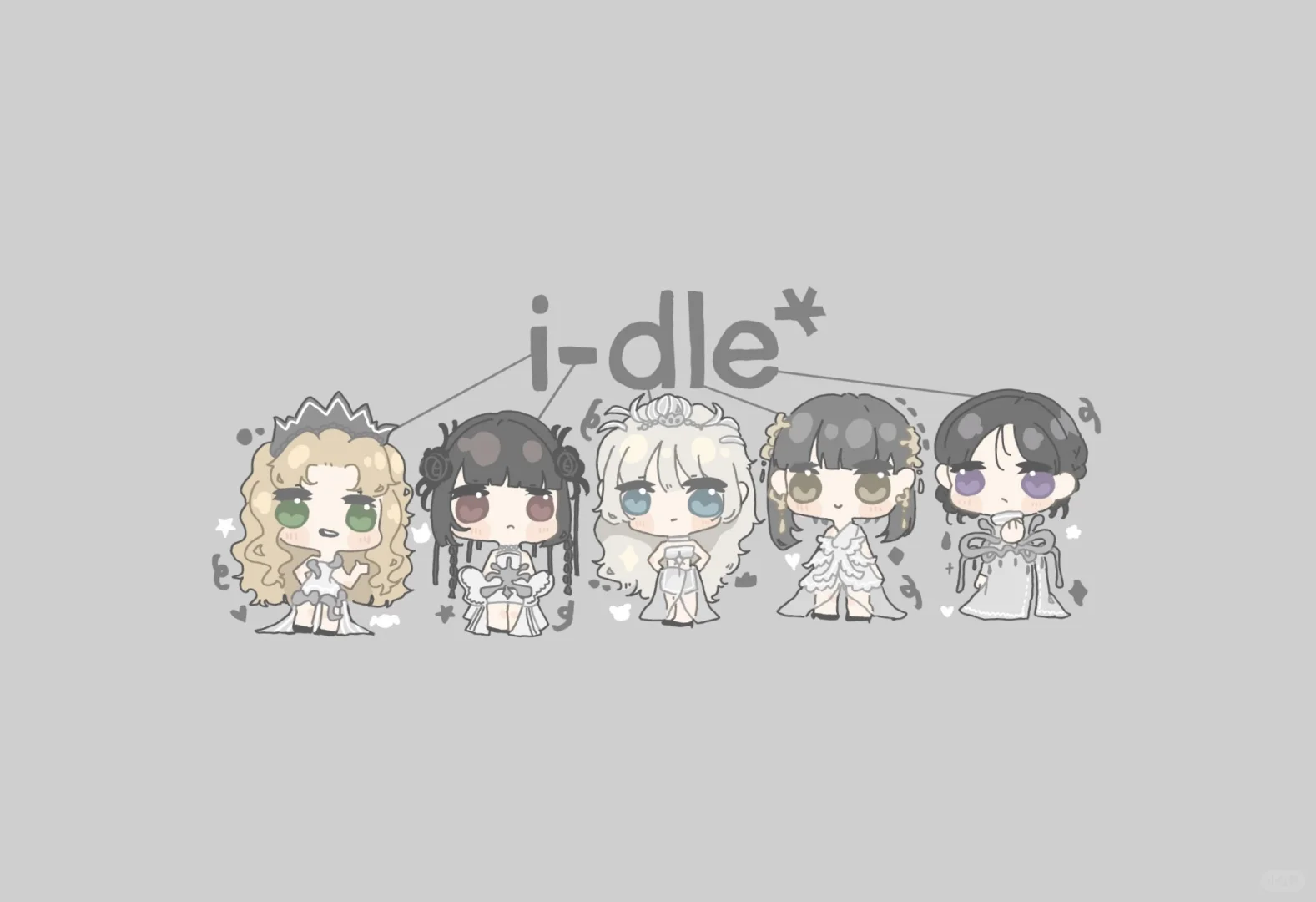 idle五神女壁纸.🤍