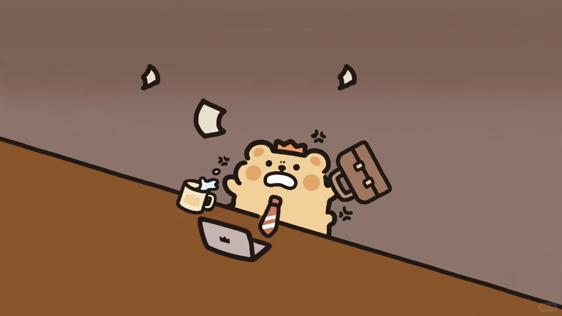 小熊虫二创壁纸｜下班！下班！下班！下班！