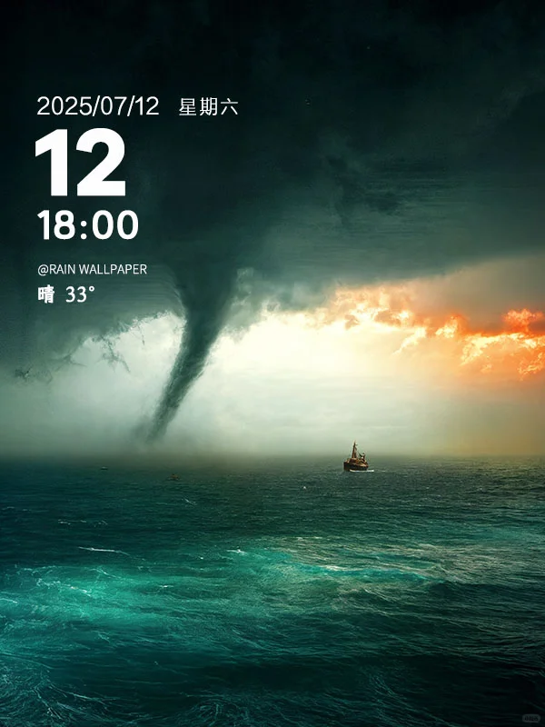 每日壁纸|被这个龙卷风帅到了
