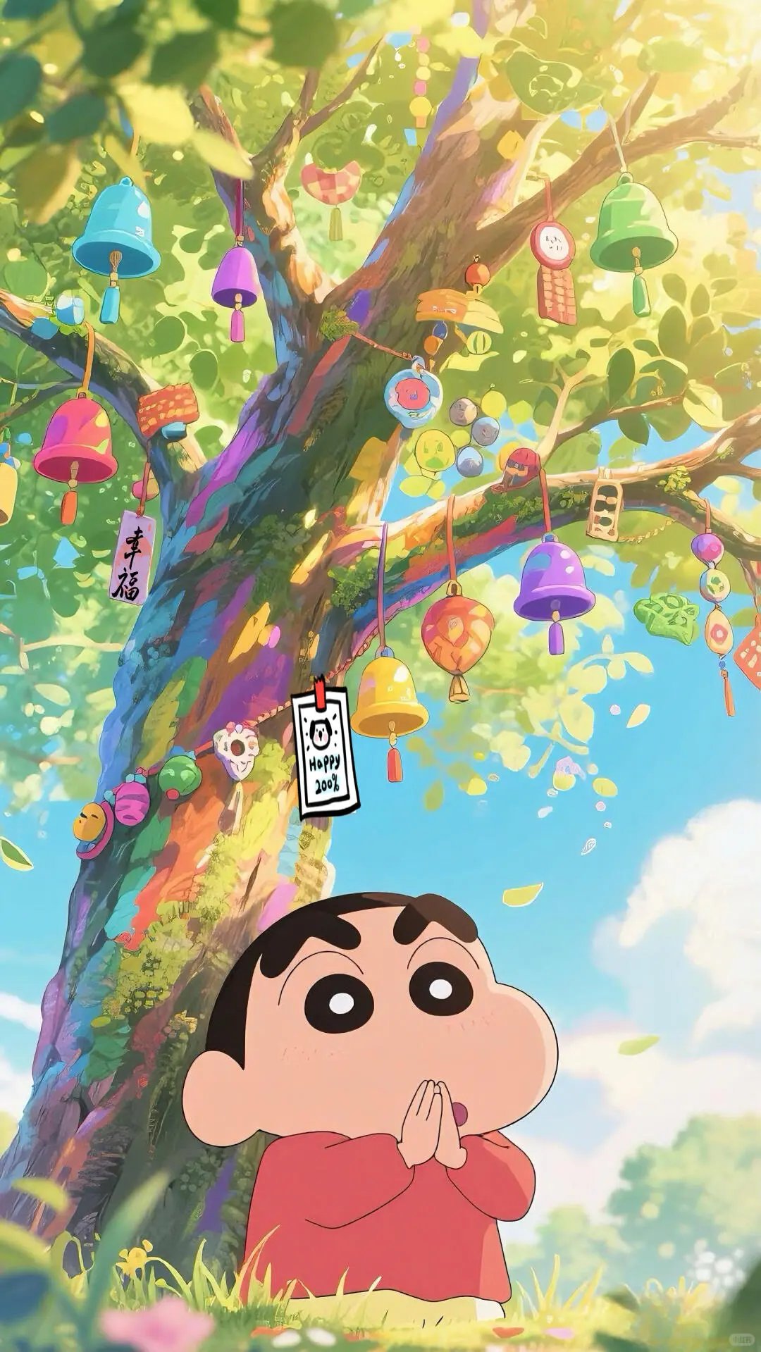 治愈感满满的小新祈福壁纸来啦