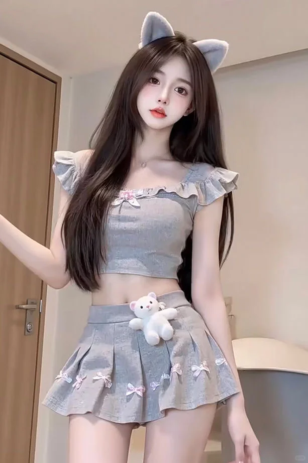美少女的穿搭，就是甜！