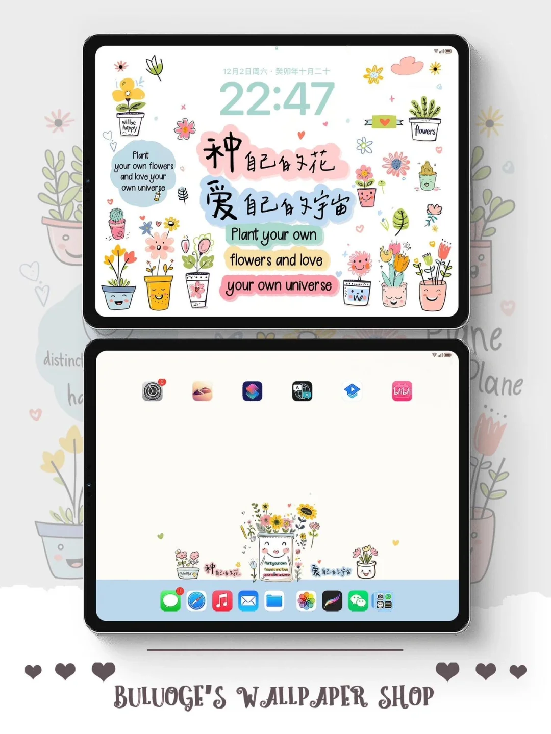 种自己的花｜iPad正念壁纸
