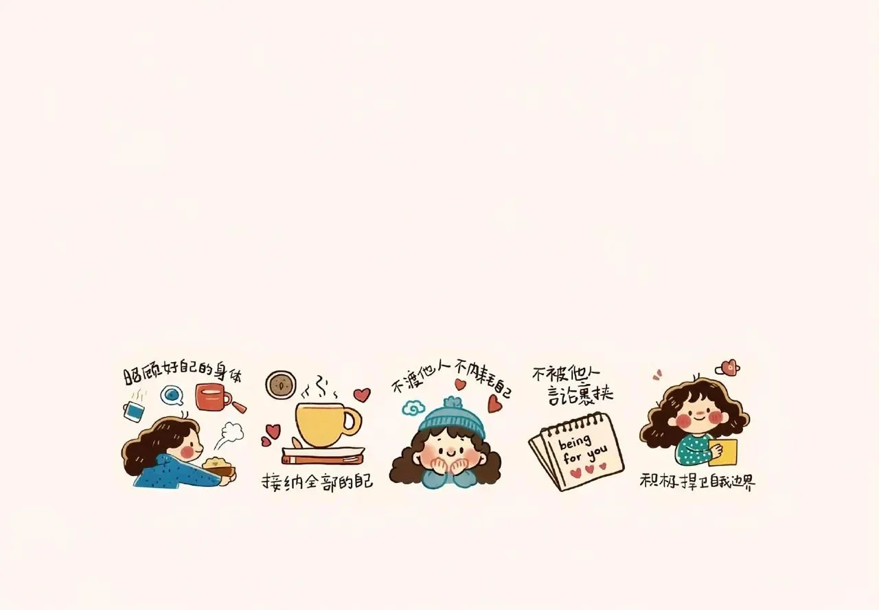 治愈系插画文字控iPad&电脑壁纸来咯~