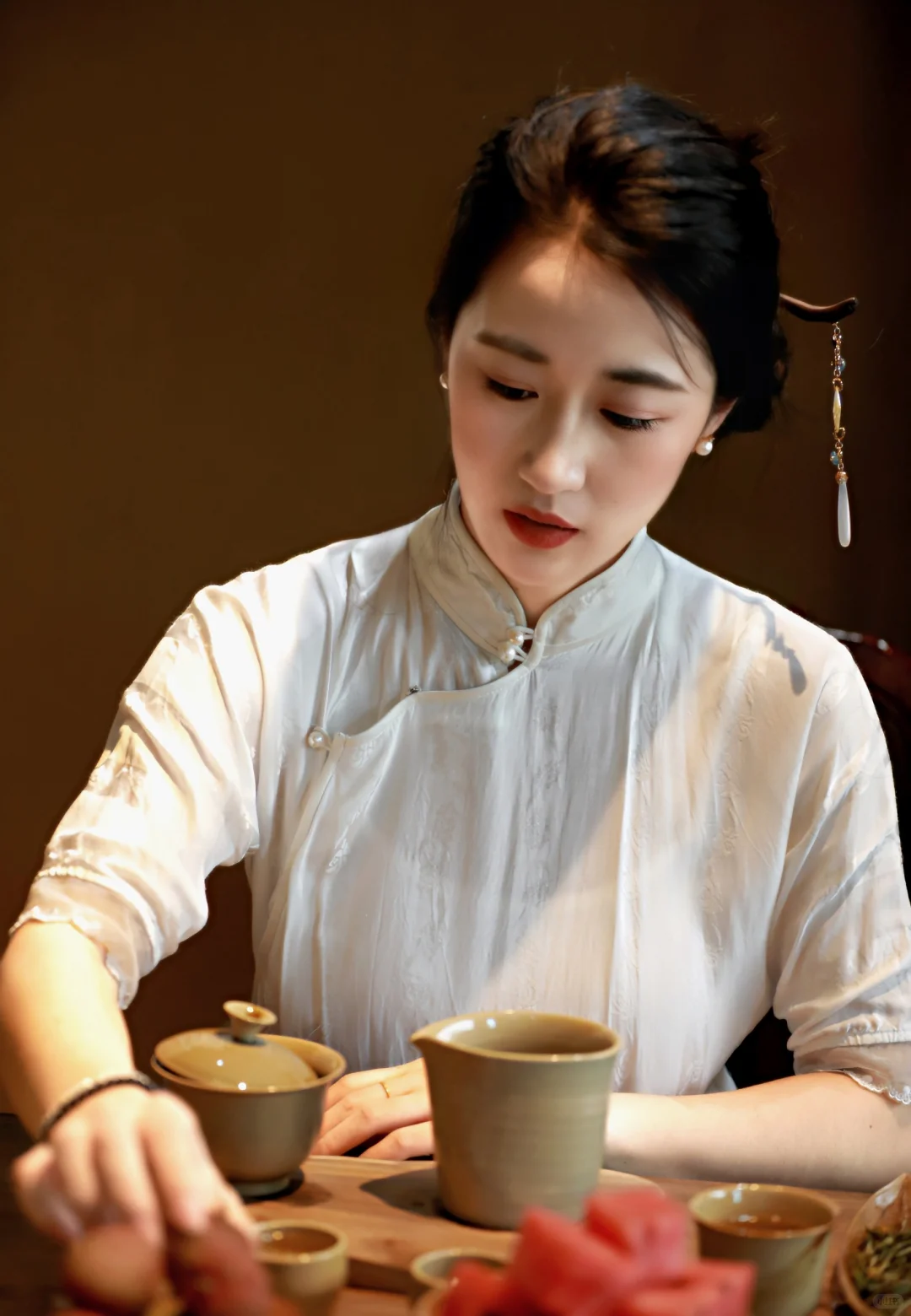 这就是东方美人，温婉典雅，柔美含蓄