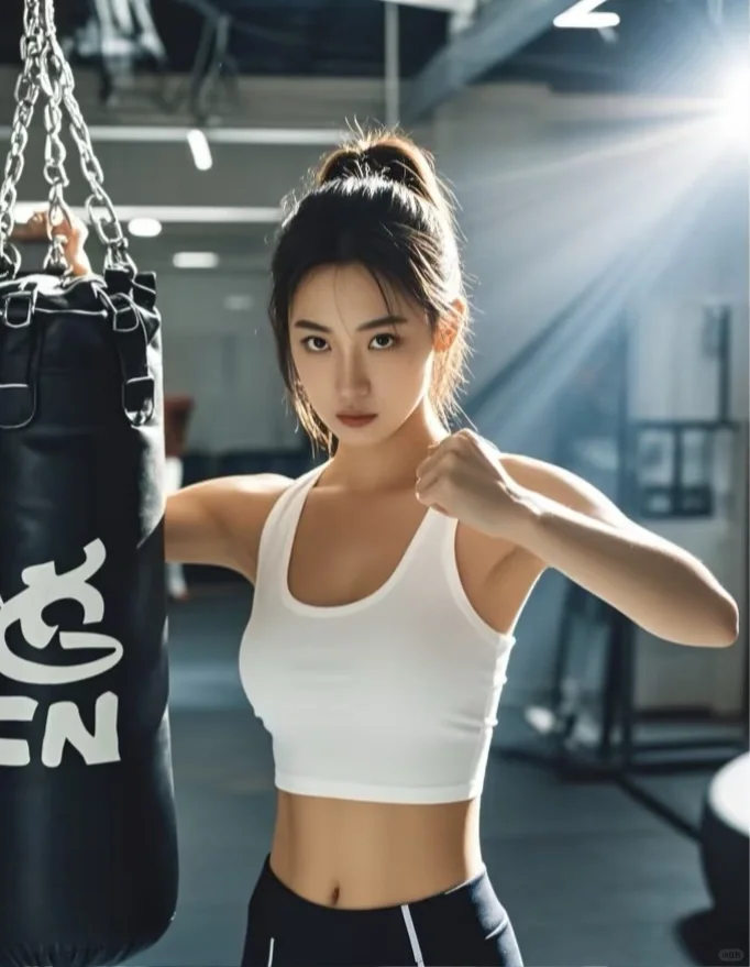 🔥女孩子学搏击，自律身材两不误！💪
