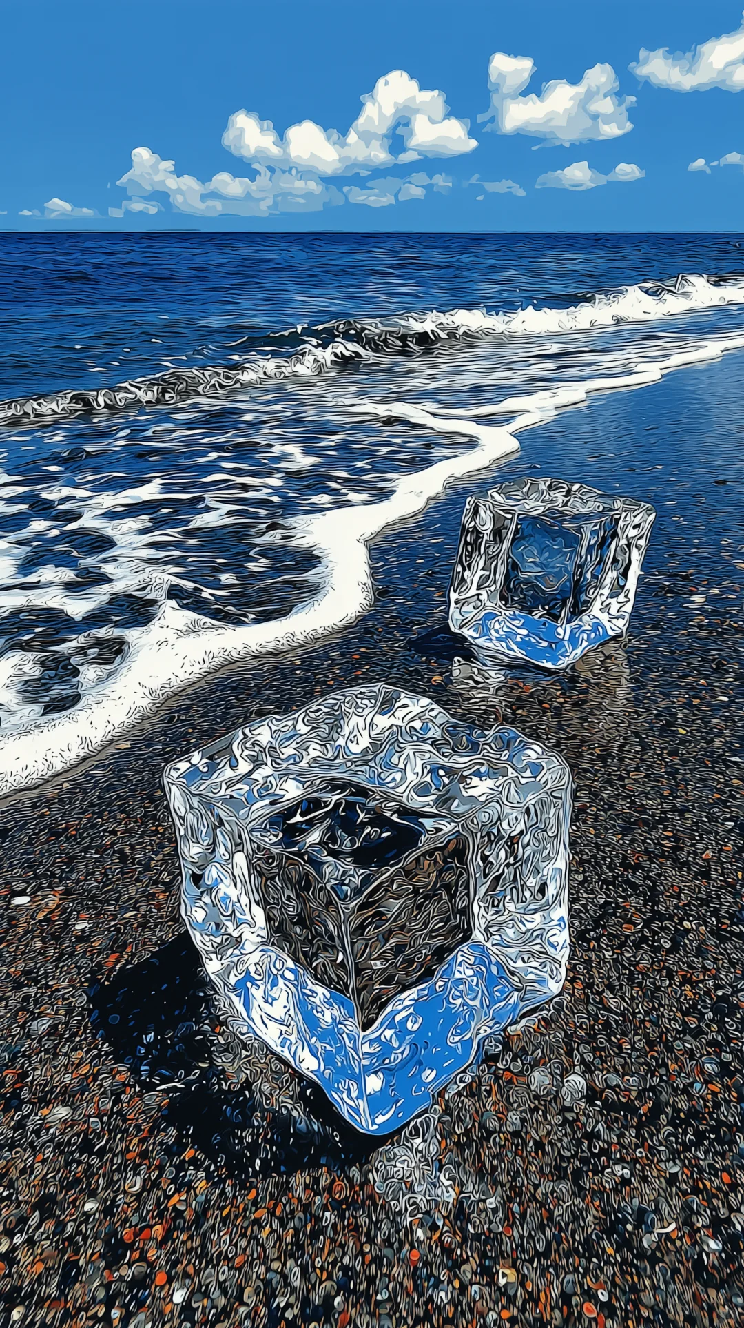 夏日寻冰 | 送你一张-5℃的手机壁纸 🧊