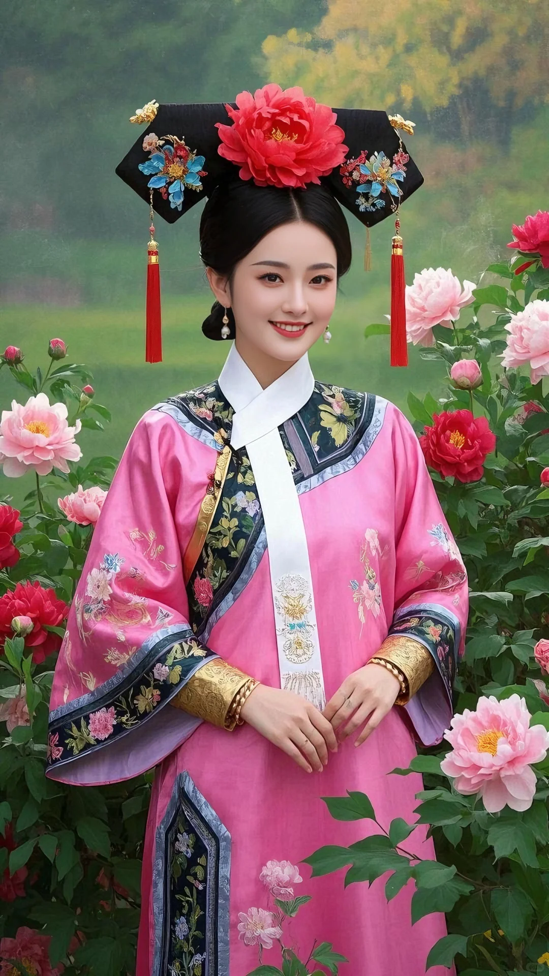 粉色系清宫娘娘簪花🌺（48）